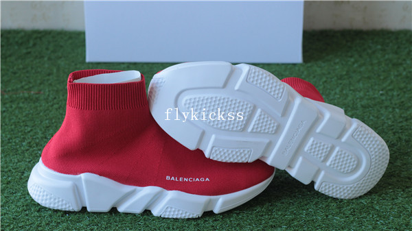 Balenciaga Speed Trainer Sock Race Runners Red